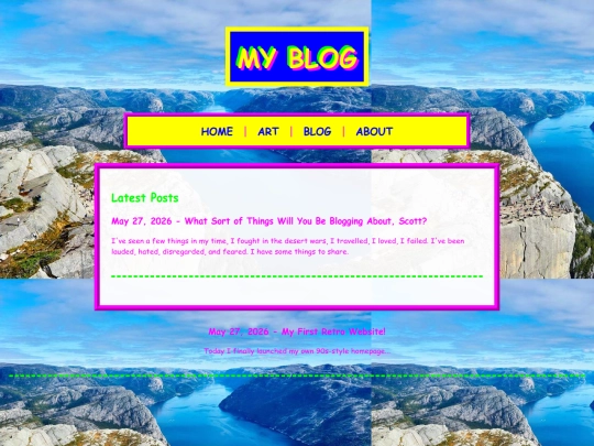 blog screenshot