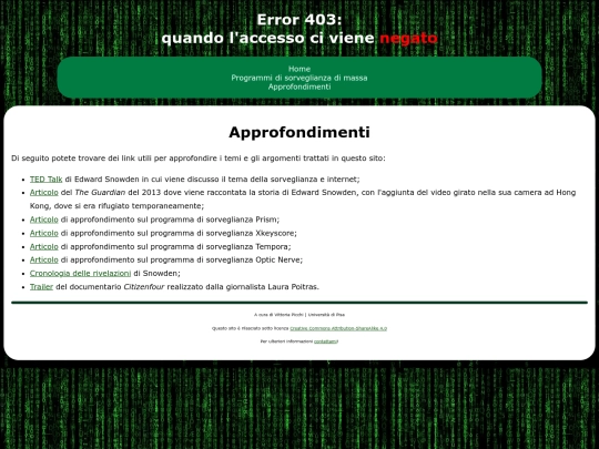 approfondimenti screenshot