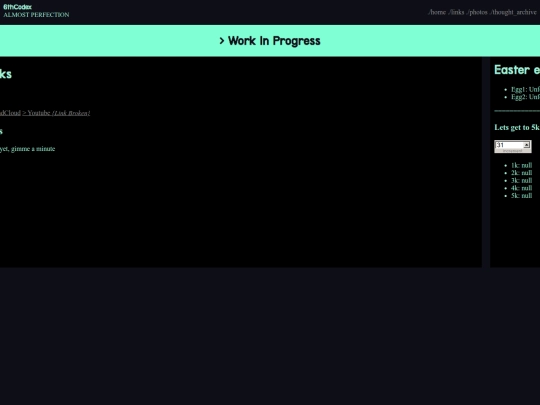 links screenshot