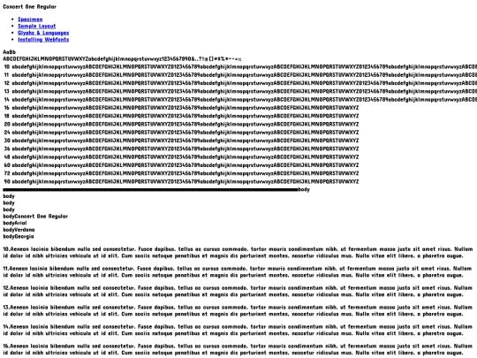 fonts/concertone-regular-demo screenshot