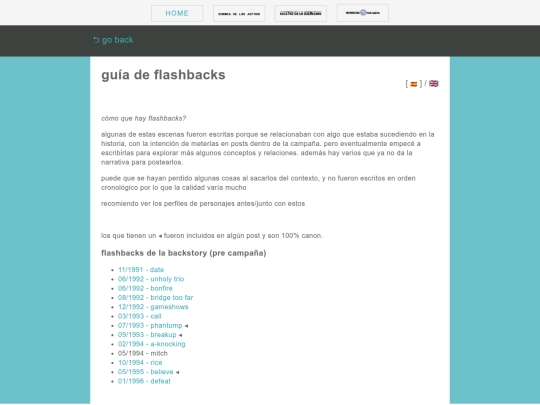 flashbacks/directorio screenshot