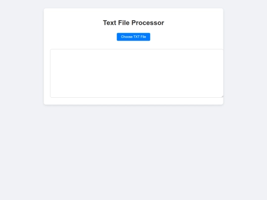 Textfileprecessor screenshot