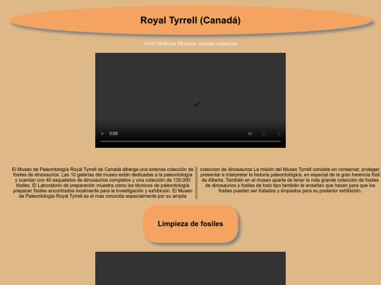 museo royal tyrrell screenshot