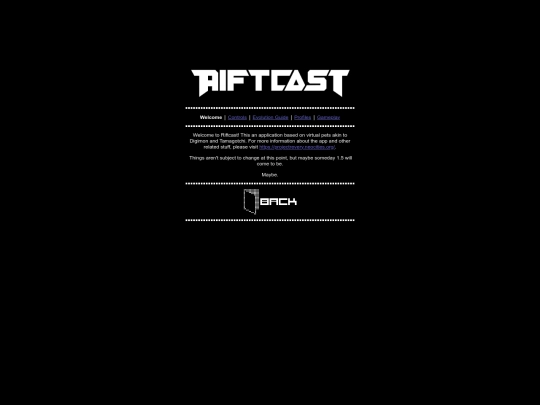 info/riftcast/manual/welcome screenshot