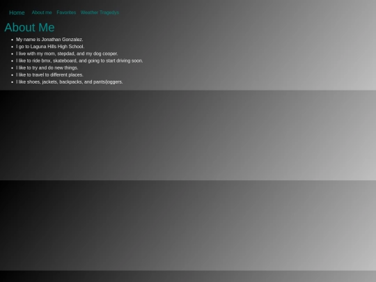 about-me screenshot