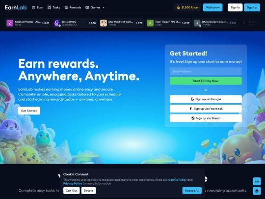 out/Earnlab screenshot