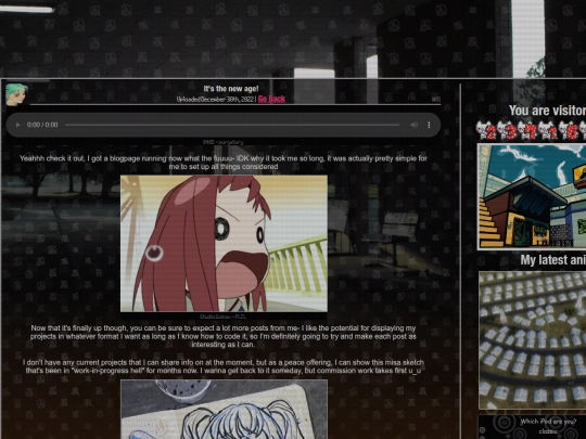 blog/newage screenshot