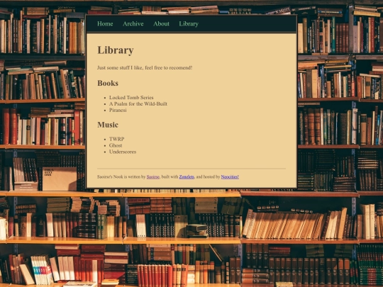 library screenshot