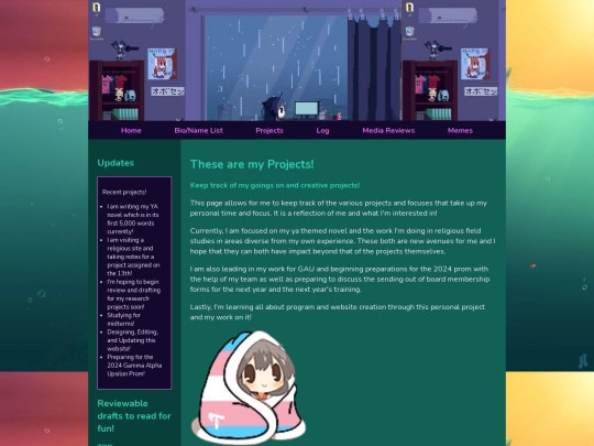 projects screenshot