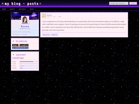 blog/posts screenshot