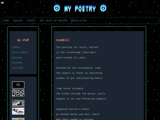 poetry screenshot