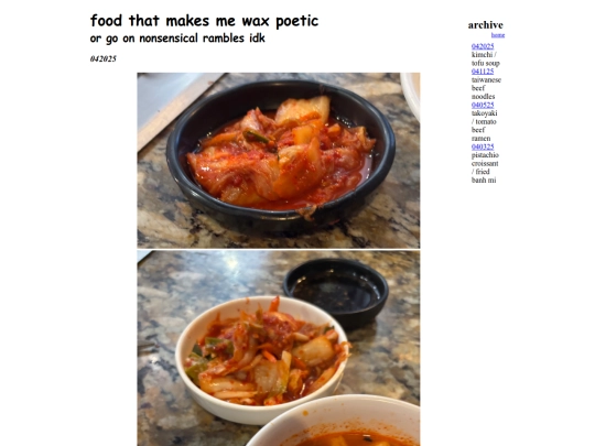 graveyard/foodlog screenshot