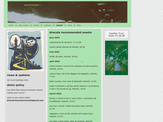 events screenshot