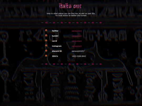 links screenshot