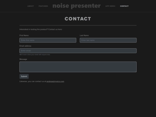 contact screenshot