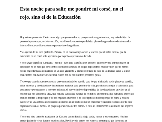 Escritos/Elcorsedelaeducacion screenshot