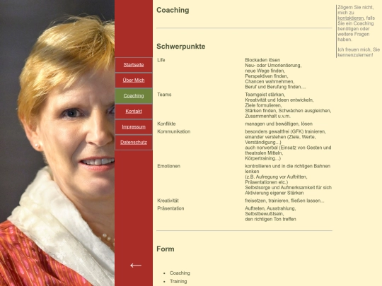 Coaching screenshot