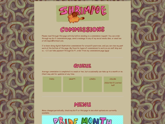 commissions screenshot