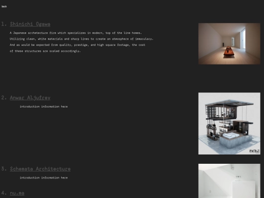 lists screenshot