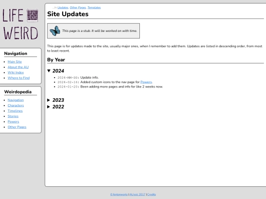 wiki/updates screenshot