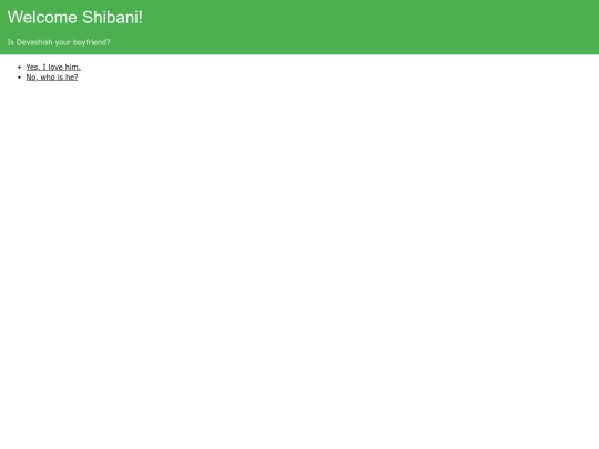 shibani/yes screenshot