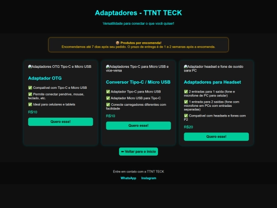 adaptadores screenshot