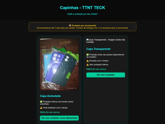 capinhas screenshot