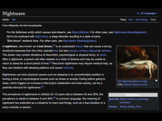 nightmares screenshot