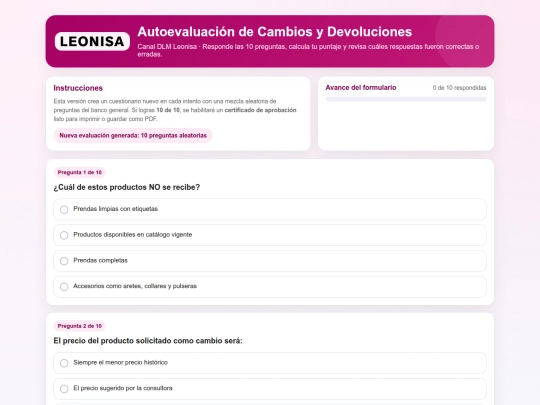autoevaluacion screenshot