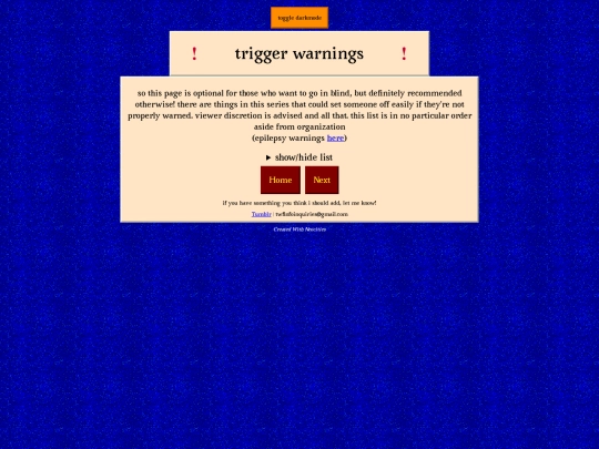 triggerwarnings screenshot