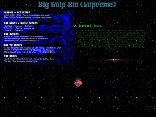 bio screenshot