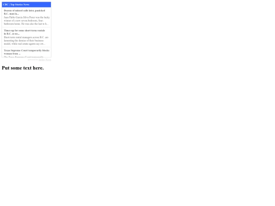 RSS screenshot