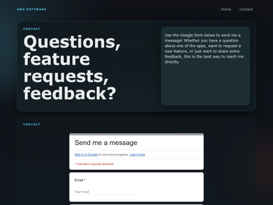 contact screenshot
