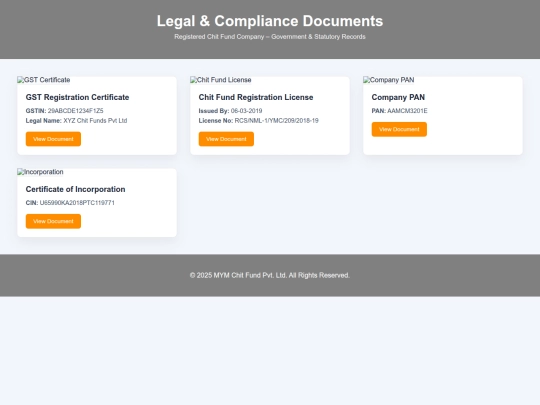 certificates screenshot