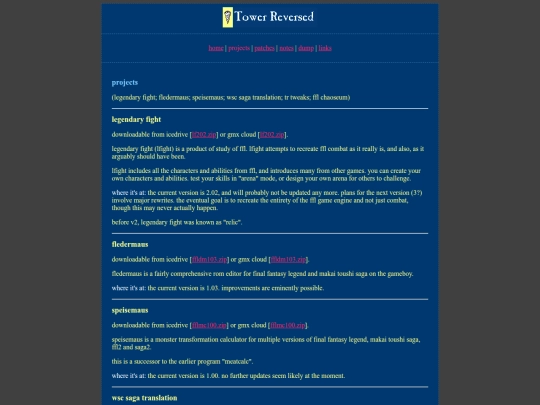projects screenshot