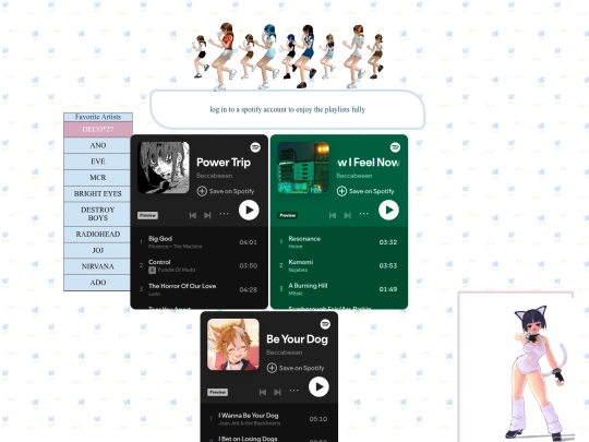 playlists screenshot
