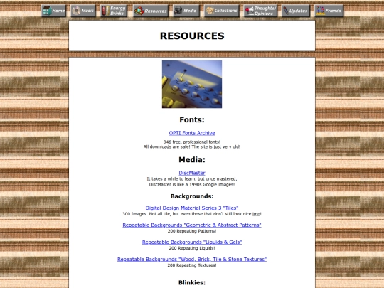 pages/resources screenshot
