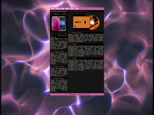 Ipod screenshot