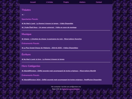 projets screenshot