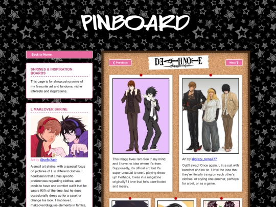pinboard screenshot