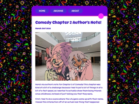 posts/2026-03-31-Comedy-Chapter-2-Authors-Note screenshot