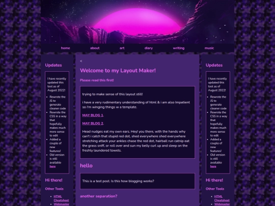 diaryfront screenshot