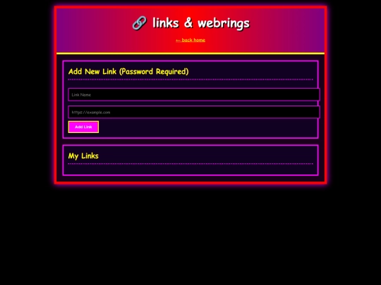 links screenshot