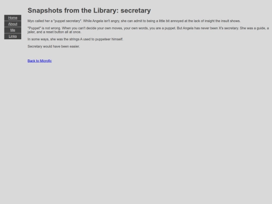 Microfic/LoR_Secretary screenshot