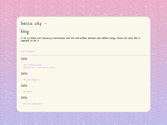blog screenshot