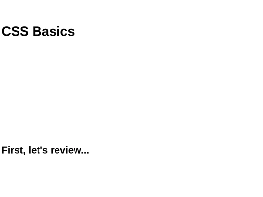 css-basics screenshot