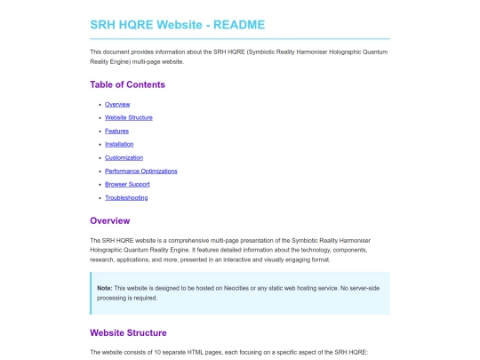 SRH HQRE Manus/README screenshot