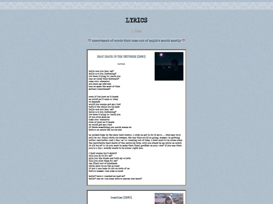 lyrics screenshot