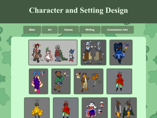 CharacterSettingDesign screenshot