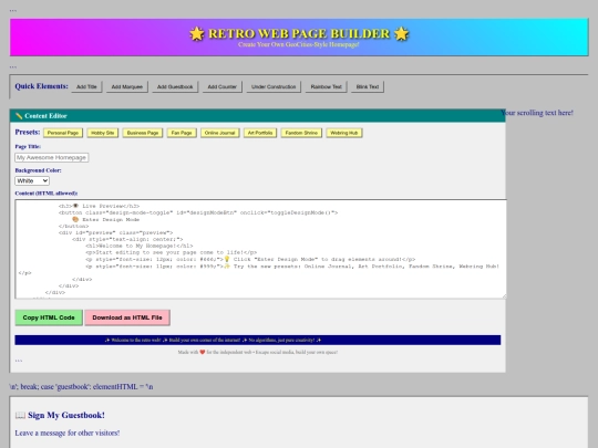 Builder screenshot